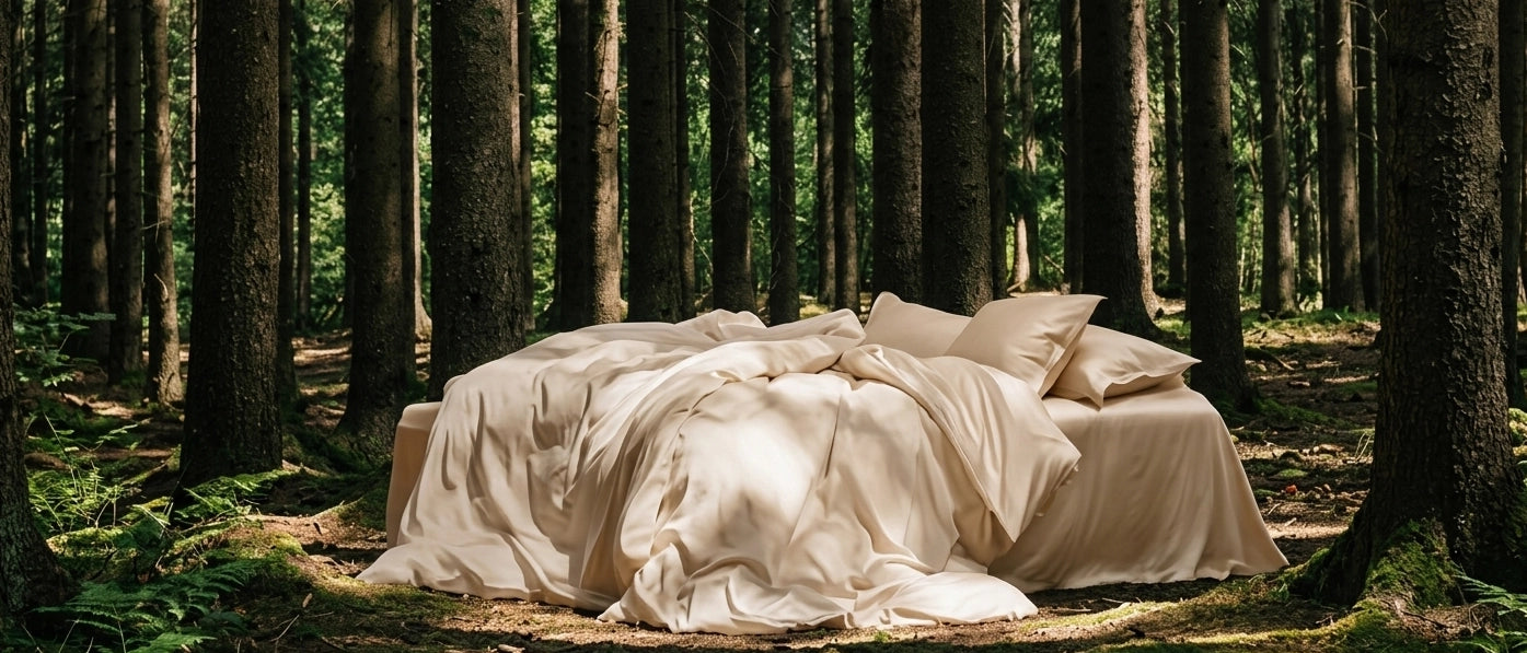 Premium Bettwäsche aus TENCEL™ Lyocell in Shell Dune – Natural Nights